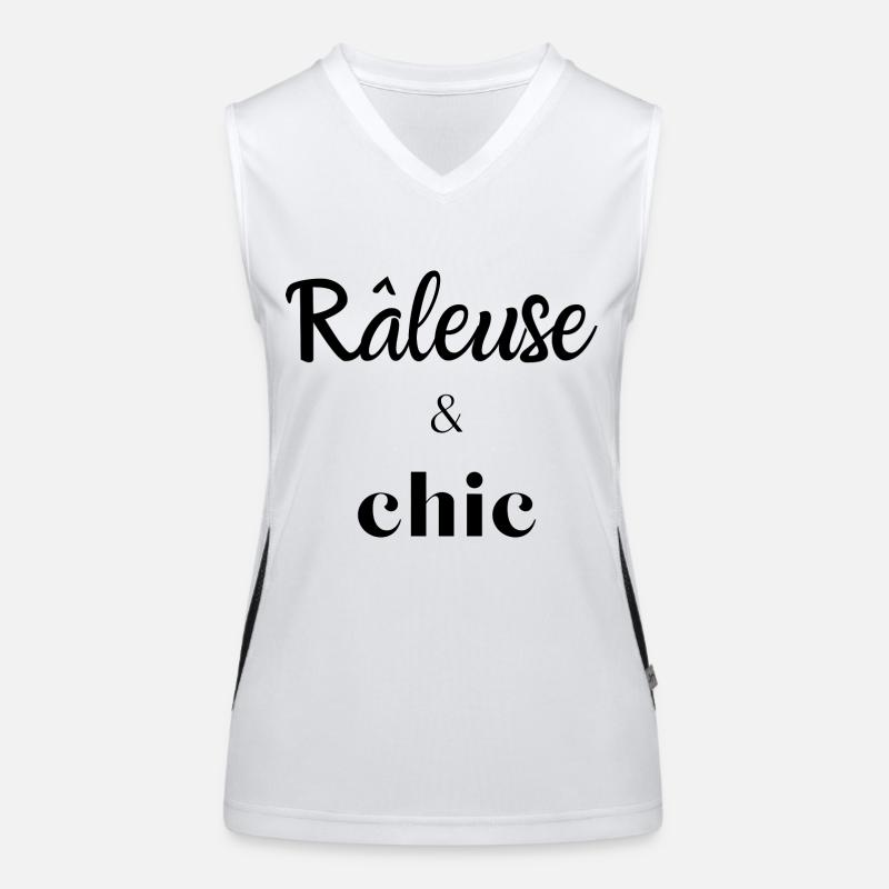 râleuse et chic Débardeur respirant contrasté Femme