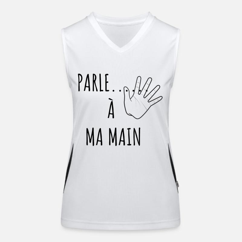 parle à ma main Débardeur respirant contrasté Femme