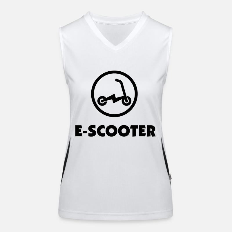 E-Scooter E-Roller Scooter Women's Functional Contrast Tank Top