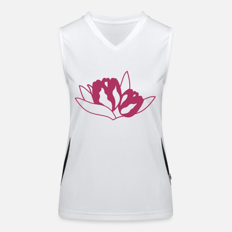 Tulpe Funktionelles Kontrast-Tank Top für Frauen
