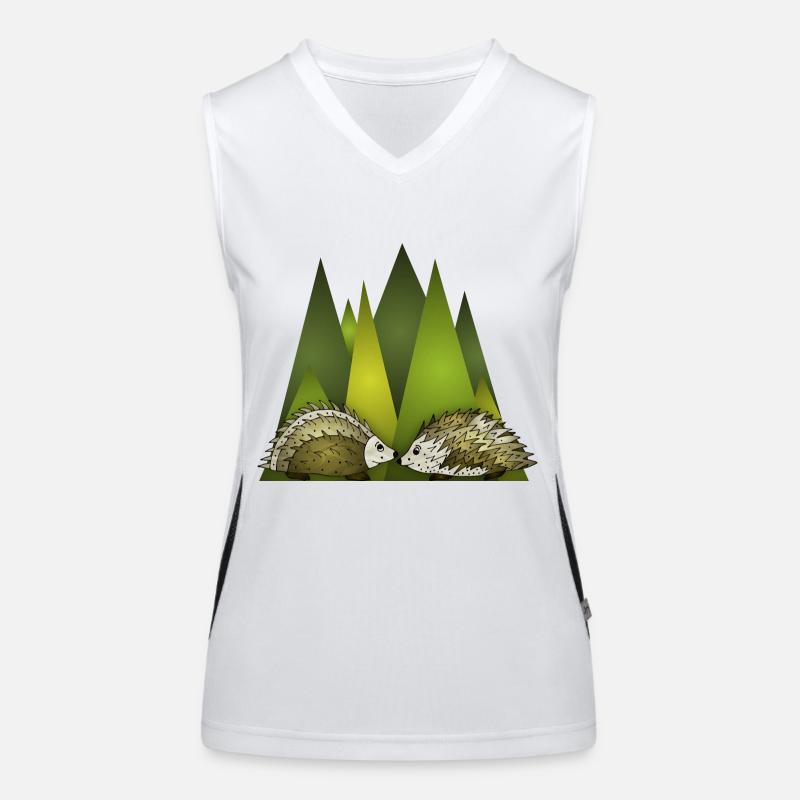Igel Funktionelles Kontrast-Tank Top für Frauen