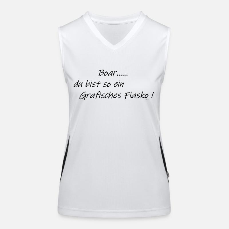 Grafisches Fiasko 1.1 Funktionelles Kontrast-Tank Top für Frauen