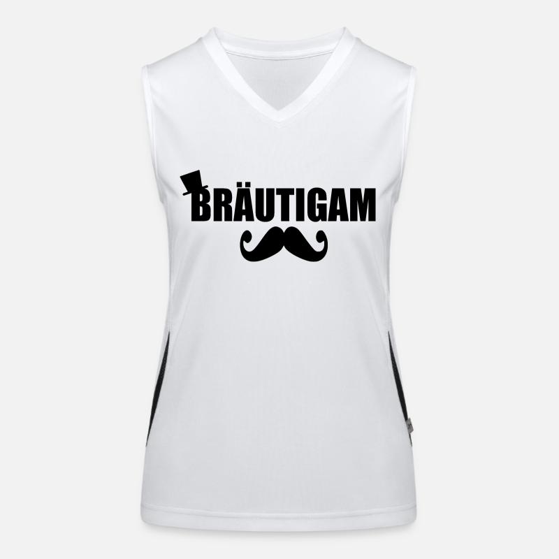 bräutigam Funktionelles Kontrast-Tank Top für Frauen