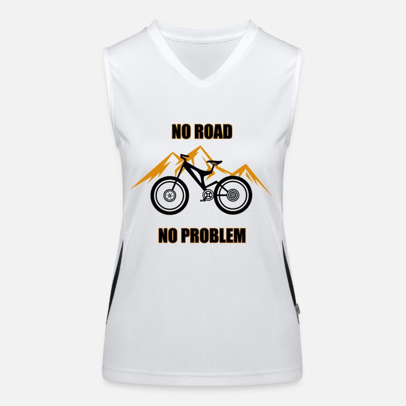 No Road No Problem Funktionelles Kontrast-Tank Top für Frauen