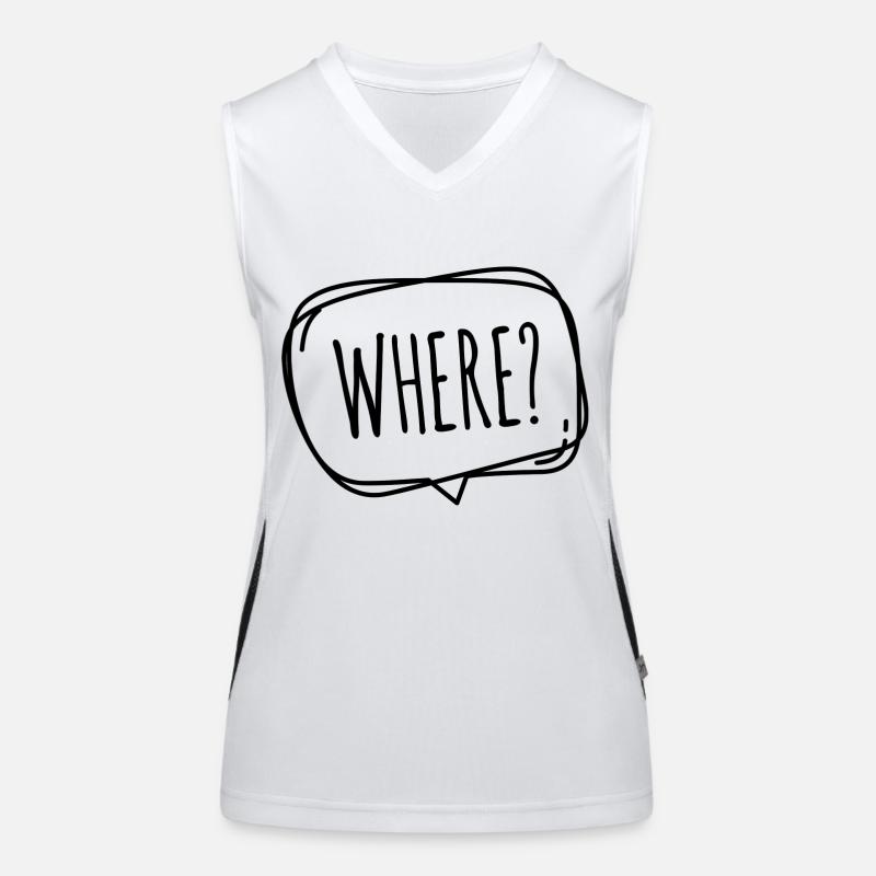 Sidback Unltd. - Where / Wo? Women's Functional Contrast Tank Top
