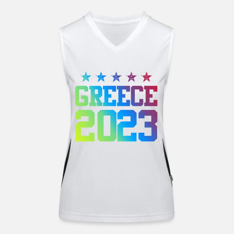 Grèce 2023 Débardeur respirant contrasté Femme
