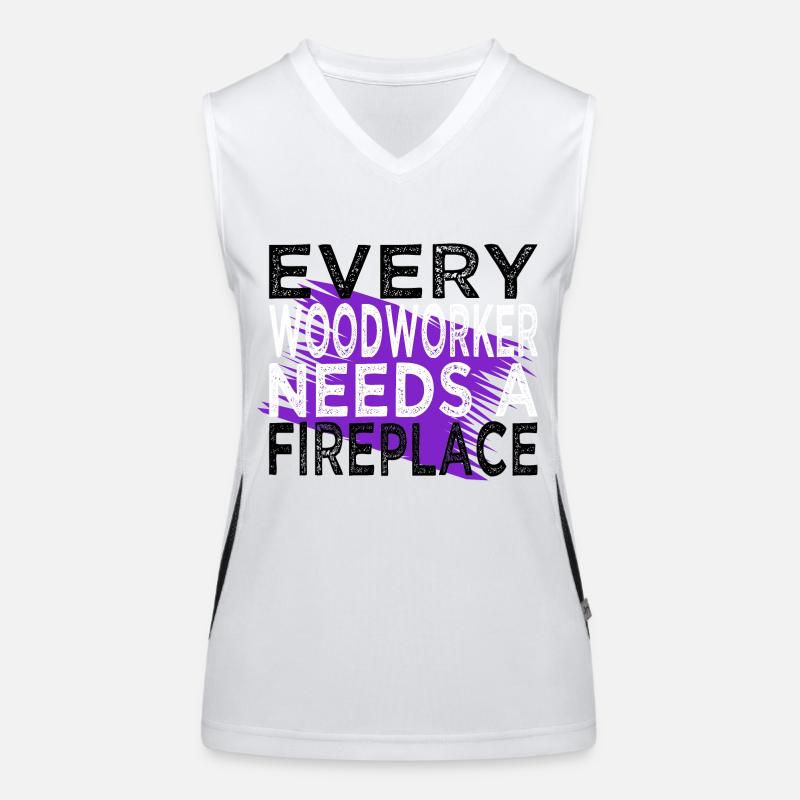 Woodworking John Carpenter Hobbyists Women's Functional Contrast Tank Top