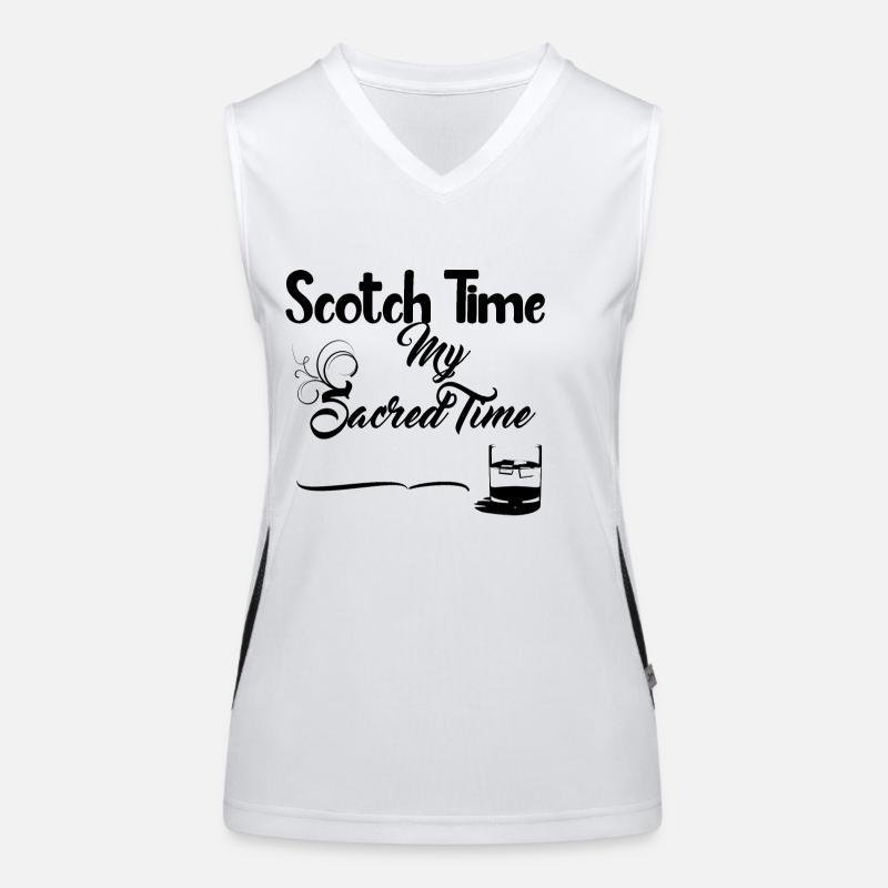 Scotch Time - Boisson alcoolisée Débardeur respirant contrasté Femme