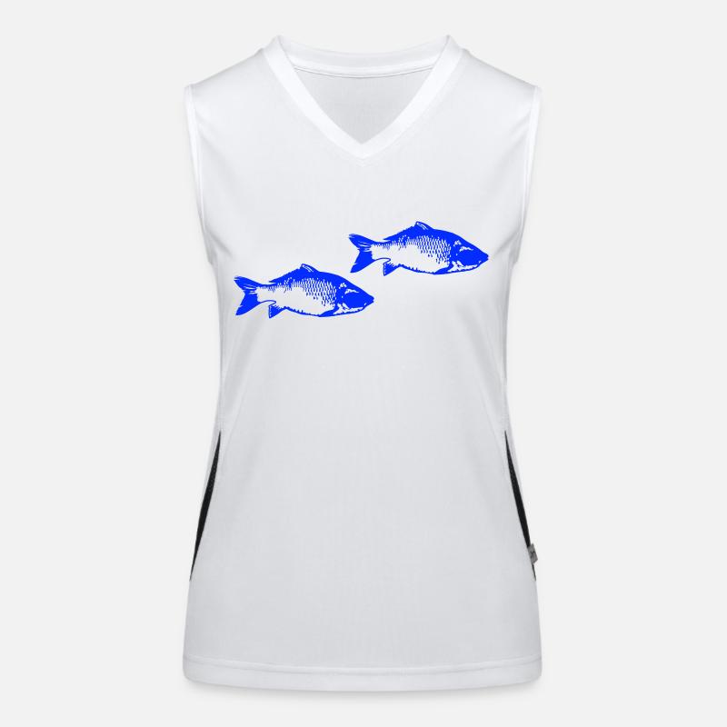 Poissons Débardeur respirant contrasté Femme