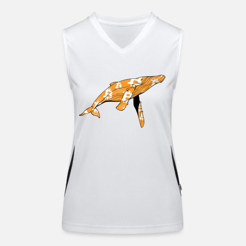 Bitcoin Wal Funktionelles Kontrast-Tank Top für Frauen