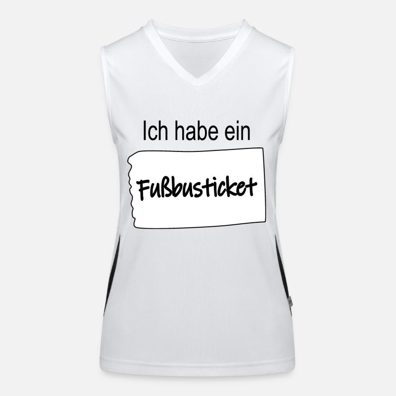 Ich habe ein Fußbusticket Funktionelles Kontrast-Tank Top für Frauen