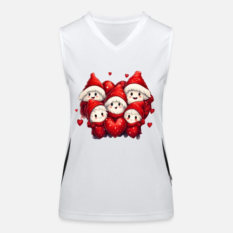 Christmas Halloween ghosts, a magic blending Women's Functional Contrast Tank Top