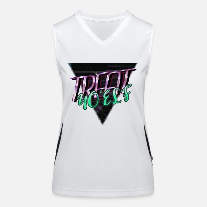 Geek Fun Humor Christmas Tree Present Idea Women's Functional Contrast Tank Top