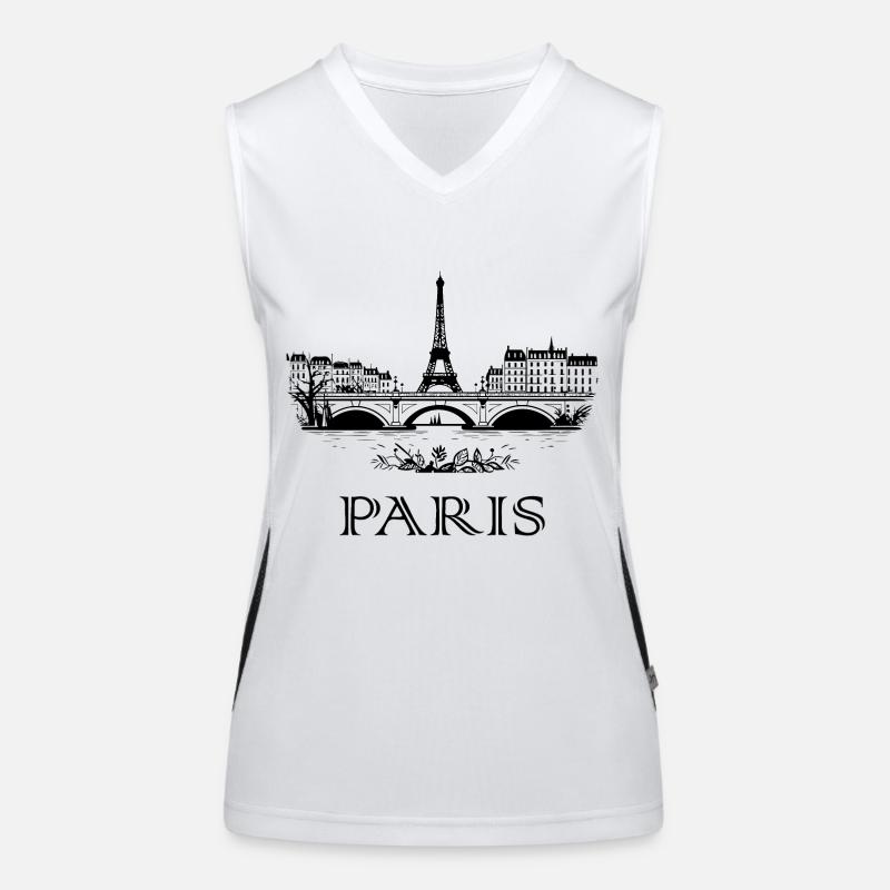 Paris Funktionelles Kontrast-Tank Top für Frauen