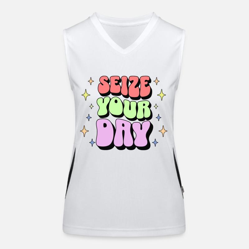 positive affirmation Women's Functional Contrast Tank Top