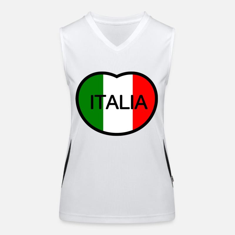 J’aime l’Italie Débardeur respirant contrasté Femme