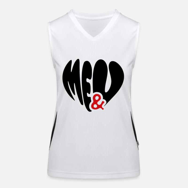 Me & u <3 Funktionelles Kontrast-Tank Top für Frauen