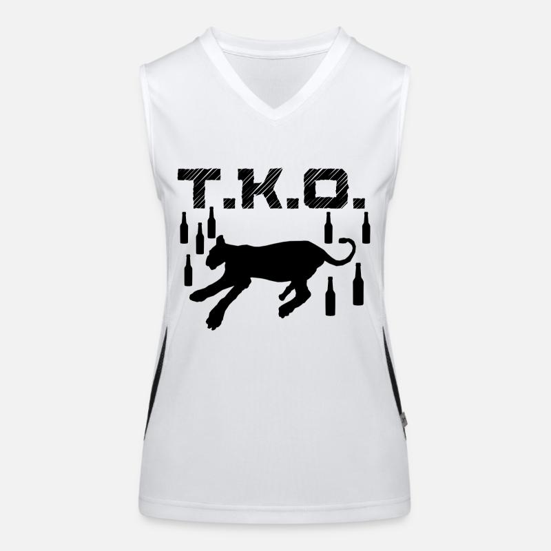 TKO Drunken Predator Passed Out Blackout Coma Women's Functional Contrast Tank Top