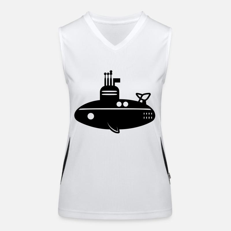 U-Boot-Boot Funktionelles Kontrast-Tank Top für Frauen