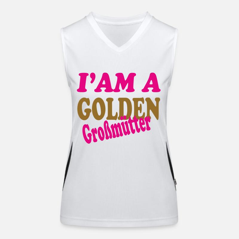 GOLDEN Großmütter Funktionelles Kontrast-Tank Top für Frauen
