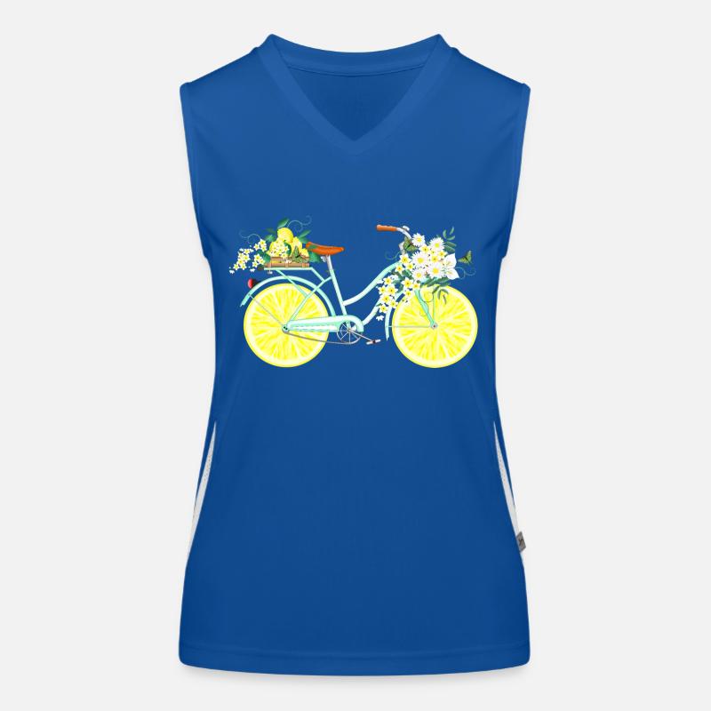 Bicycle with lemons Women's Functional Contrast Tank Top