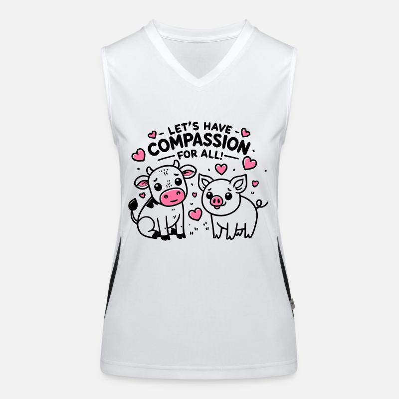 Compassion pour tous Débardeur respirant contrasté Femme
