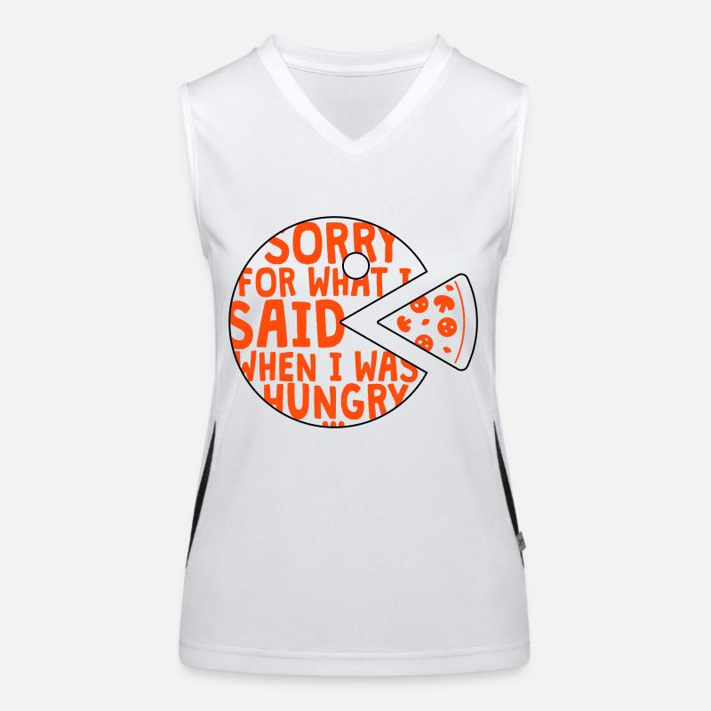 désolé pour ce que j’ai dit quand j’avais faim - 2 Couleurs Débardeur respirant contrasté Femme