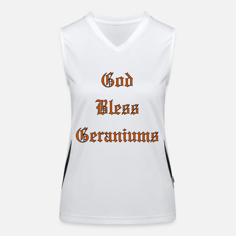 GodBlessGeraniums Women's Functional Contrast Tank Top