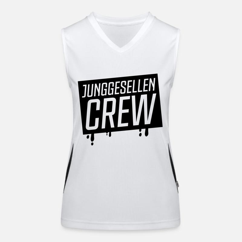 junggesellen crew Funktionelles Kontrast-Tank Top für Frauen