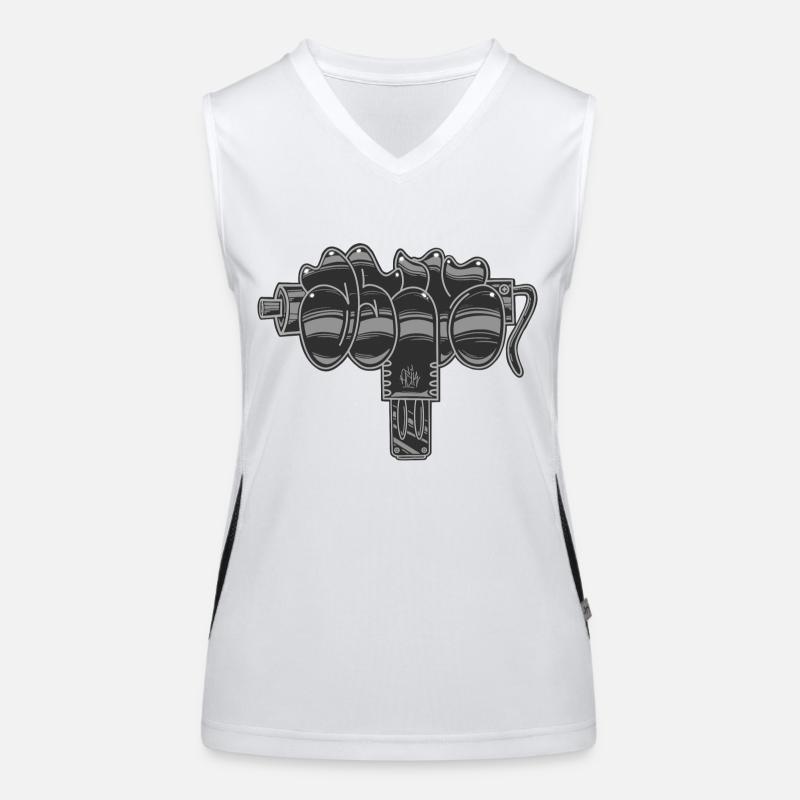 Graffiti d’Uzi Débardeur respirant contrasté Femme