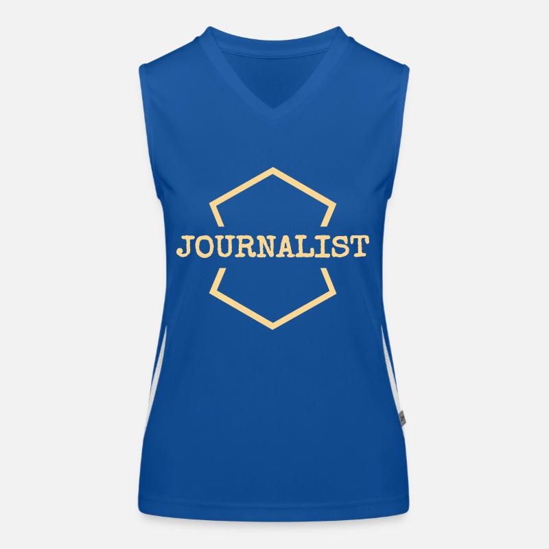 Journalist Funktionelles Kontrast-Tank Top für Frauen