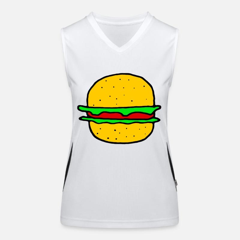 Super hamburger Débardeur respirant contrasté Femme