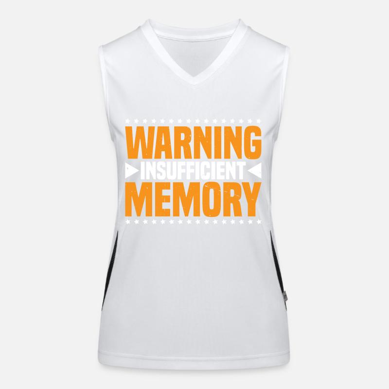 Warning Insufficient Memory 7 Funktionelles Kontrast-Tank Top für Frauen