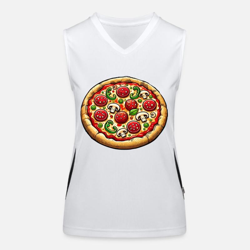 Pizza Débardeur respirant contrasté Femme