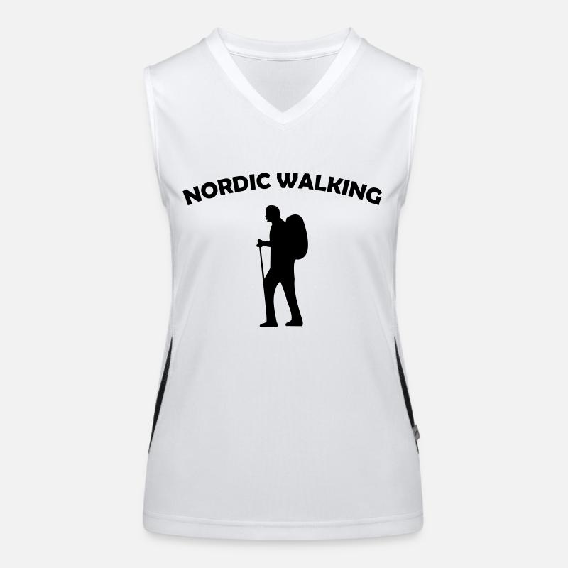 Pole walking Women's Functional Contrast Tank Top