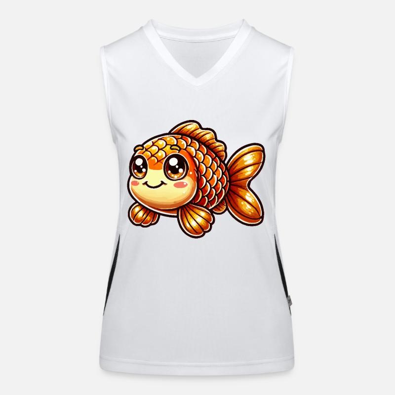 Goldfish Comic Women's Functional Contrast Tank Top