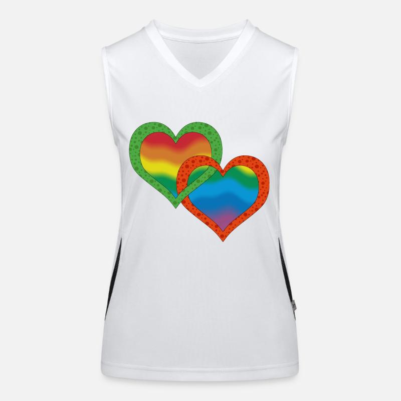 Heart Women's Functional Contrast Tank Top