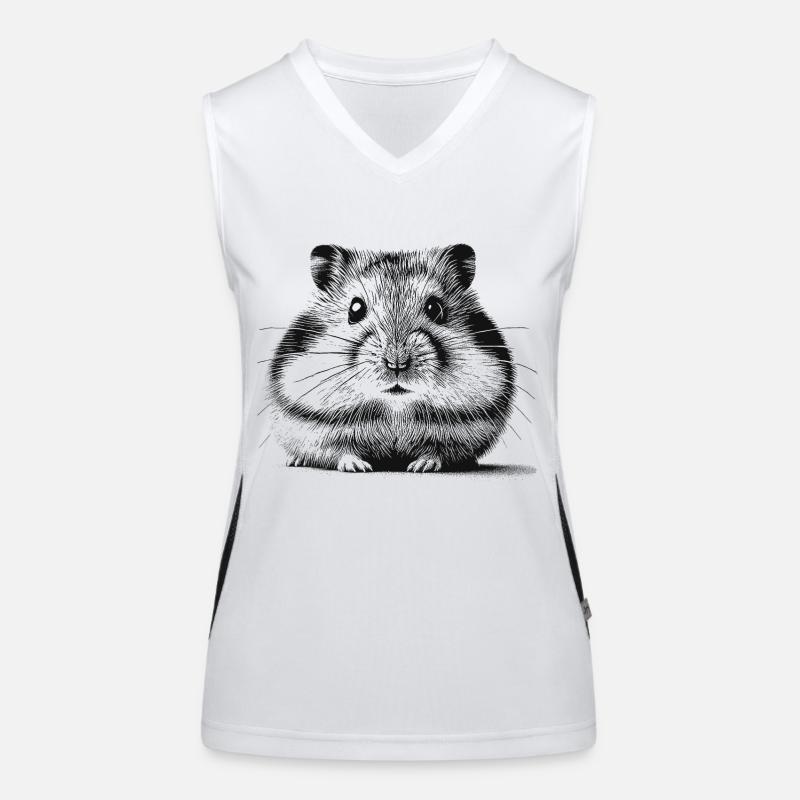 Feldhamster Funktionelles Kontrast-Tank Top für Frauen