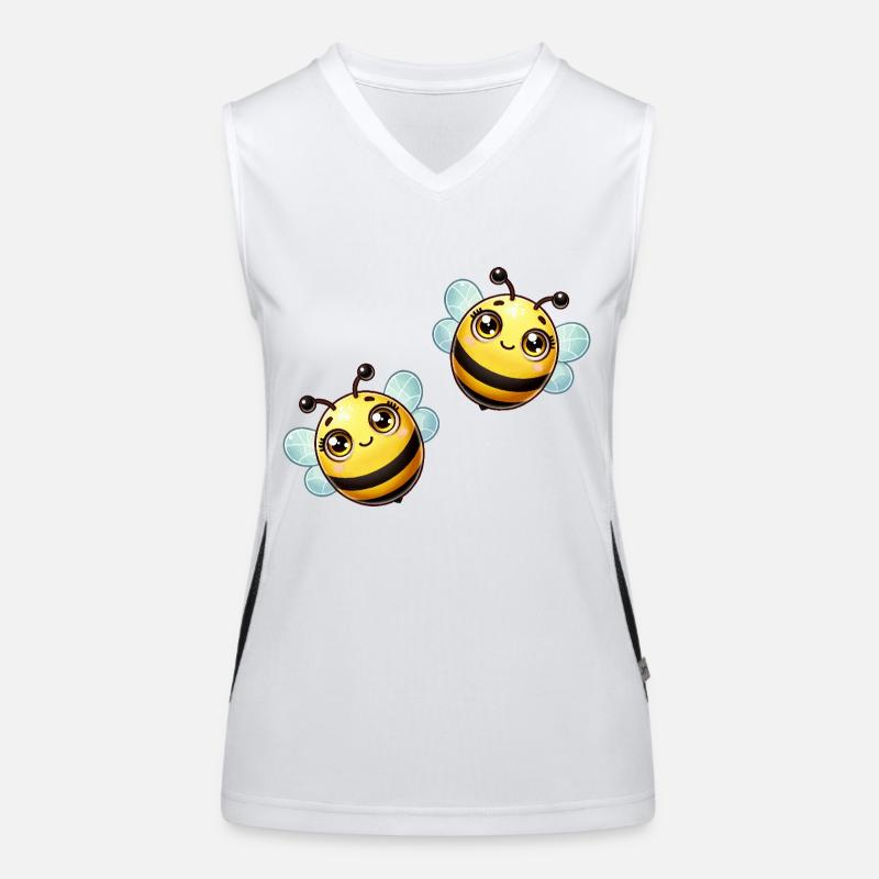 Biene Comic Funktionelles Kontrast-Tank Top für Frauen