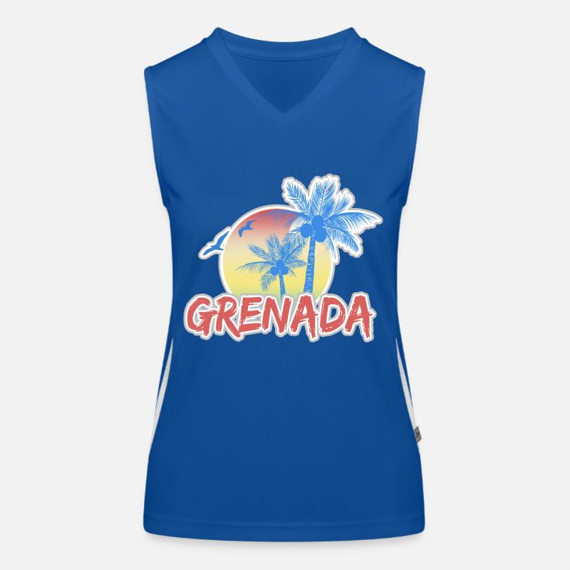 Urlaub Grenada Funktionelles Kontrast-Tank Top für Frauen