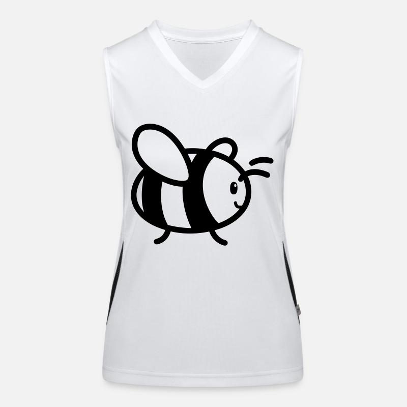 Biene Funktionelles Kontrast-Tank Top für Frauen
