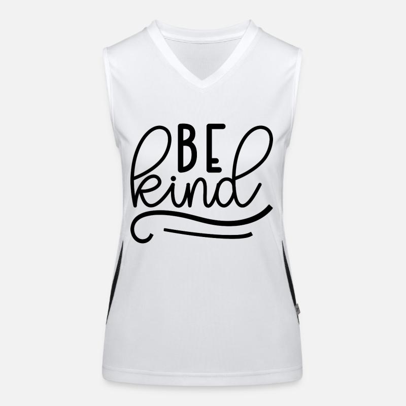 Sei freundlich Funktionelles Kontrast-Tank Top für Frauen