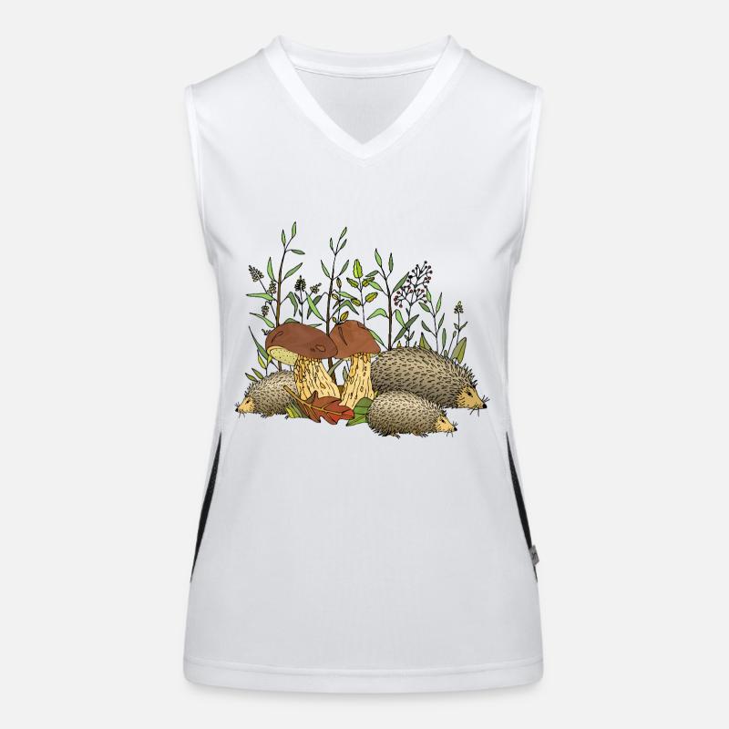 Igel Funktionelles Kontrast-Tank Top für Frauen