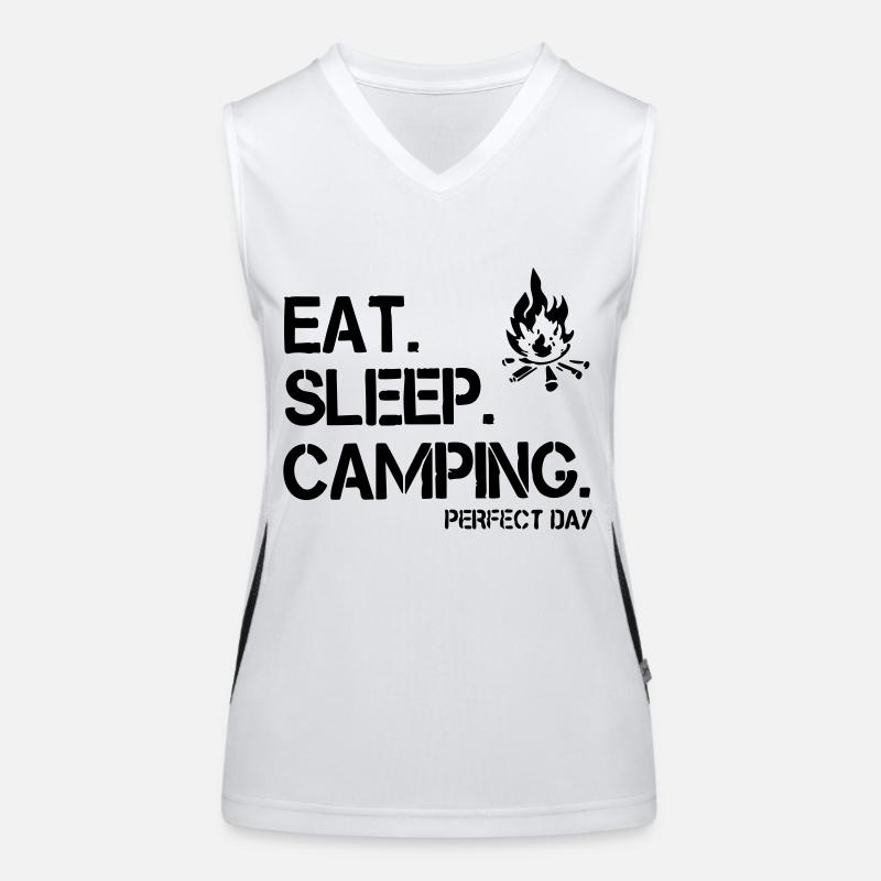 manger dormir camper Débardeur respirant contrasté Femme