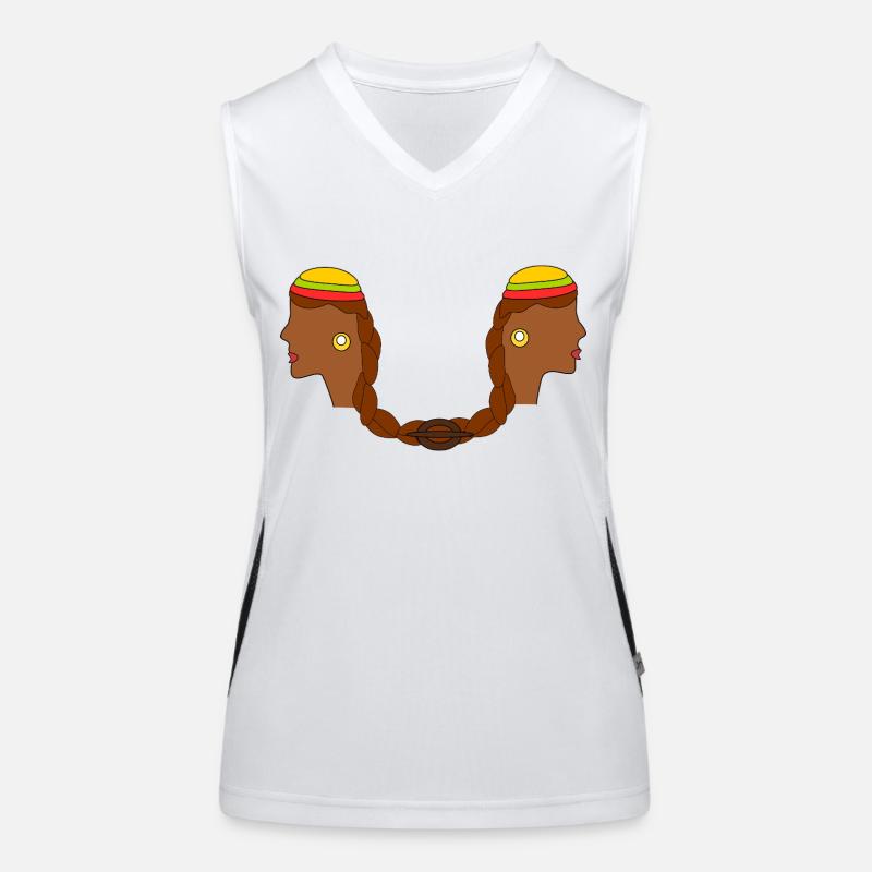 Haarig verbunden Funktionelles Kontrast-Tank Top für Frauen