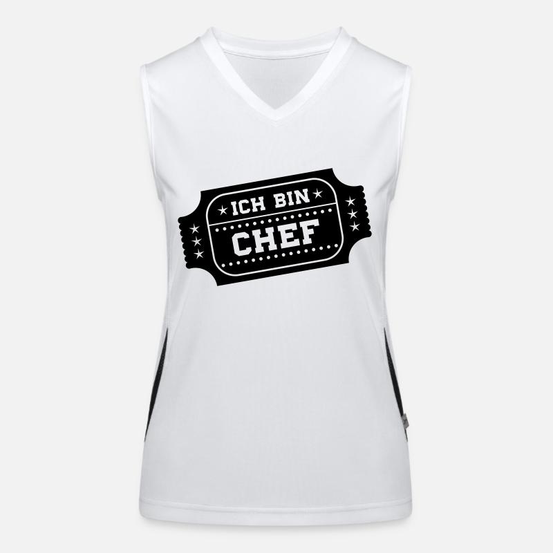 ich bin chef Funktionelles Kontrast-Tank Top für Frauen