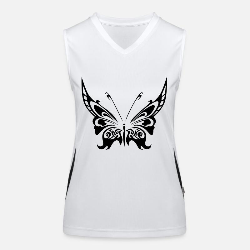 papillon 2 Débardeur respirant contrasté Femme