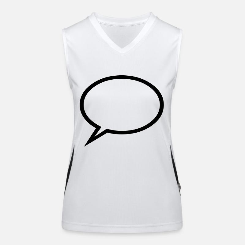 Speechbubble - Text Women's Functional Contrast Tank Top