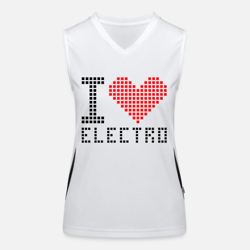 I love electro Débardeur respirant contrasté Femme