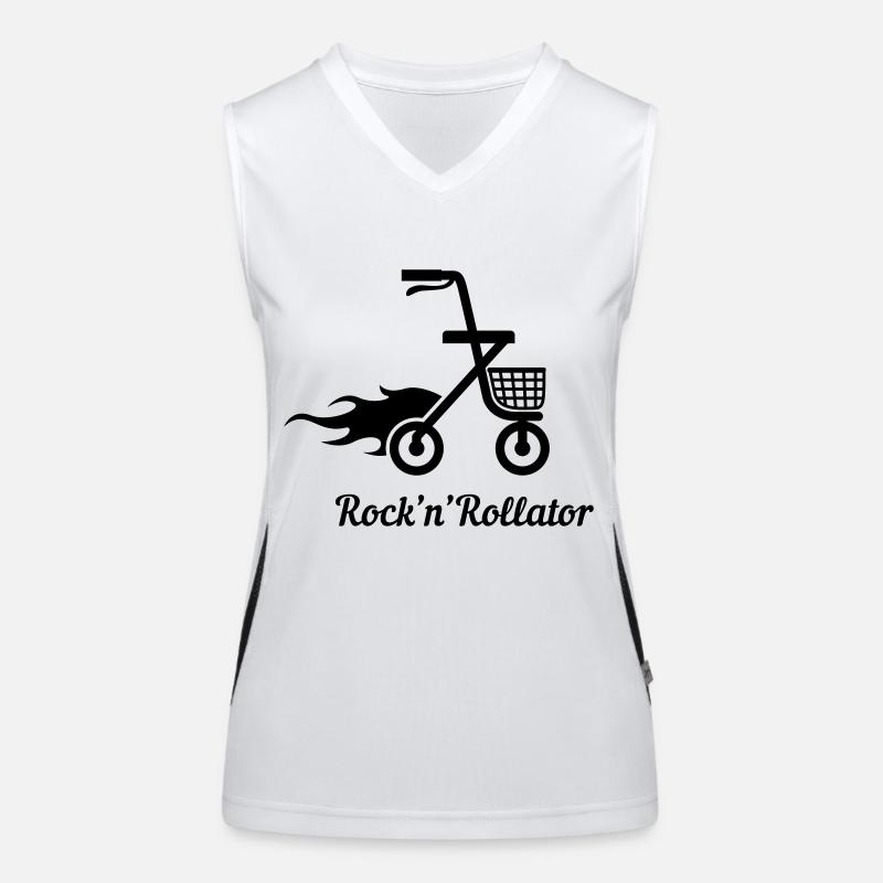Rock'n'Rollator Funktionelles Kontrast-Tank Top für Frauen